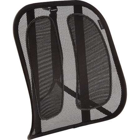 Fellowes Back Support, Mesh, 17-3/10"Wx5-3/5"Lx20-1/5"H, Black FEL9191301